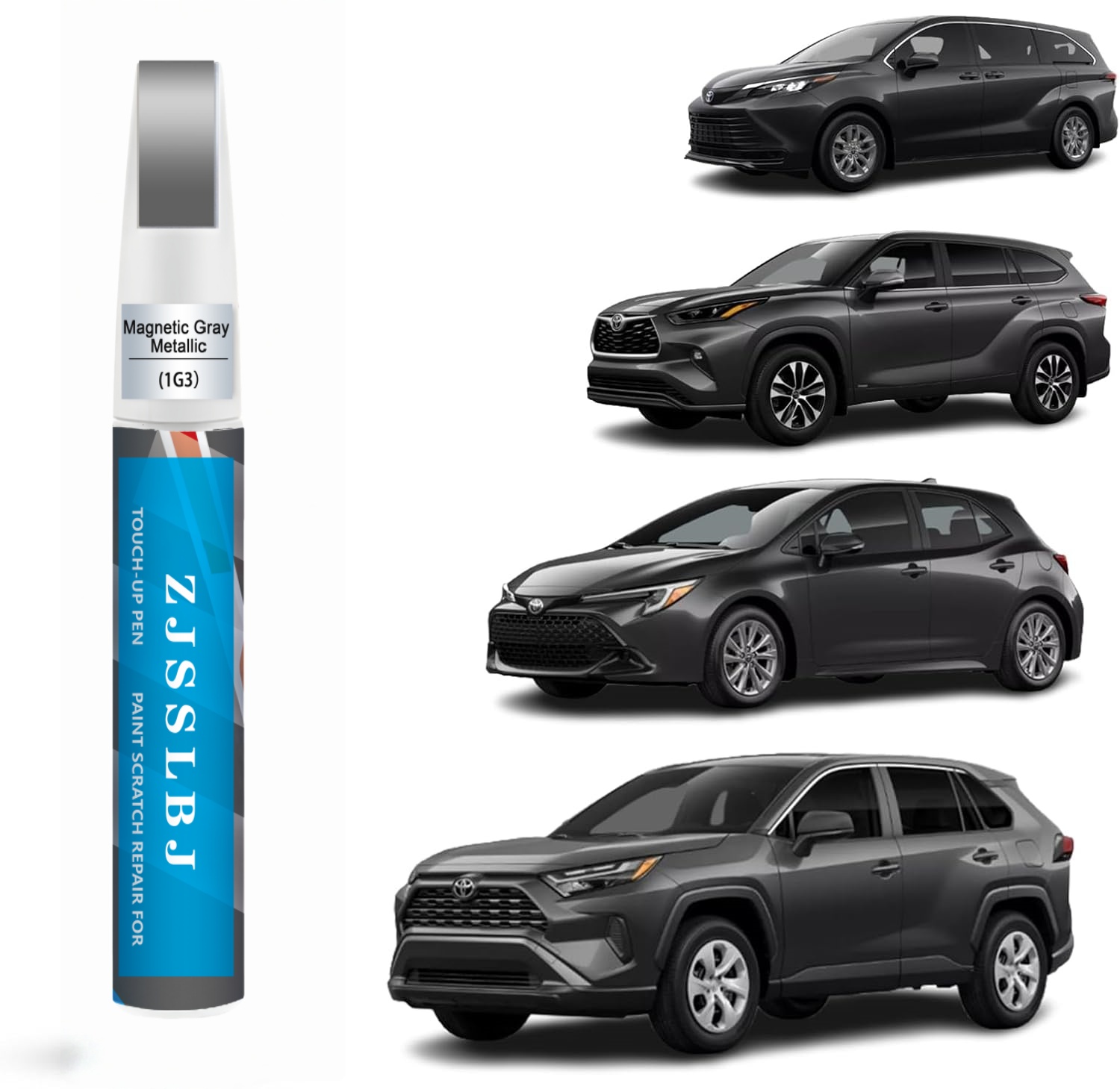Car Scratch Remover Pen - Car Touch Up Paint(Magnetic Gray Metallic(1G3))