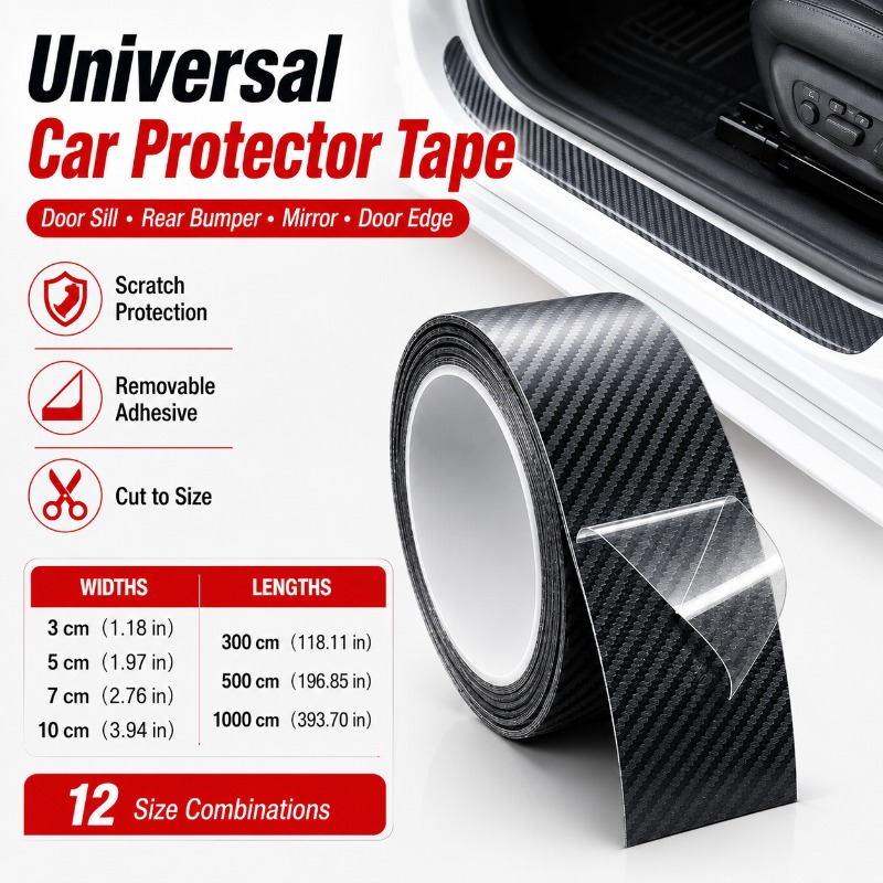 3D Carbon Fiber Pattern Door S - Car Door Edge Guard ulasan dan harga