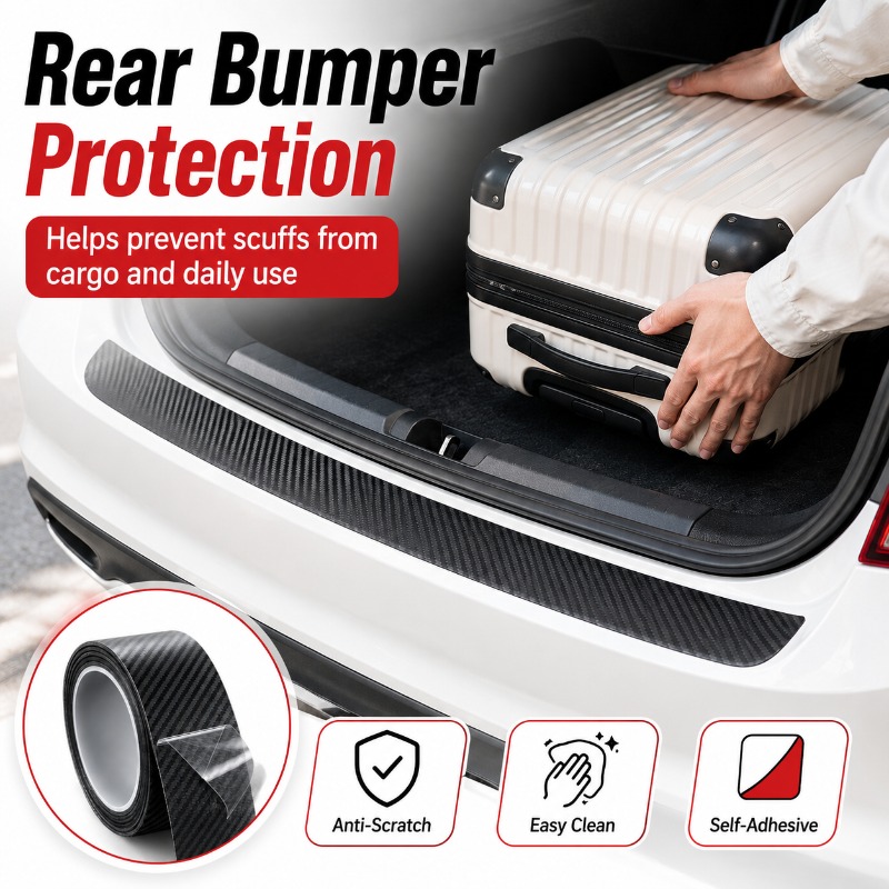 3D Carbon Fiber Pattern Door S - Car Door Edge Guard ulasan dan harga
