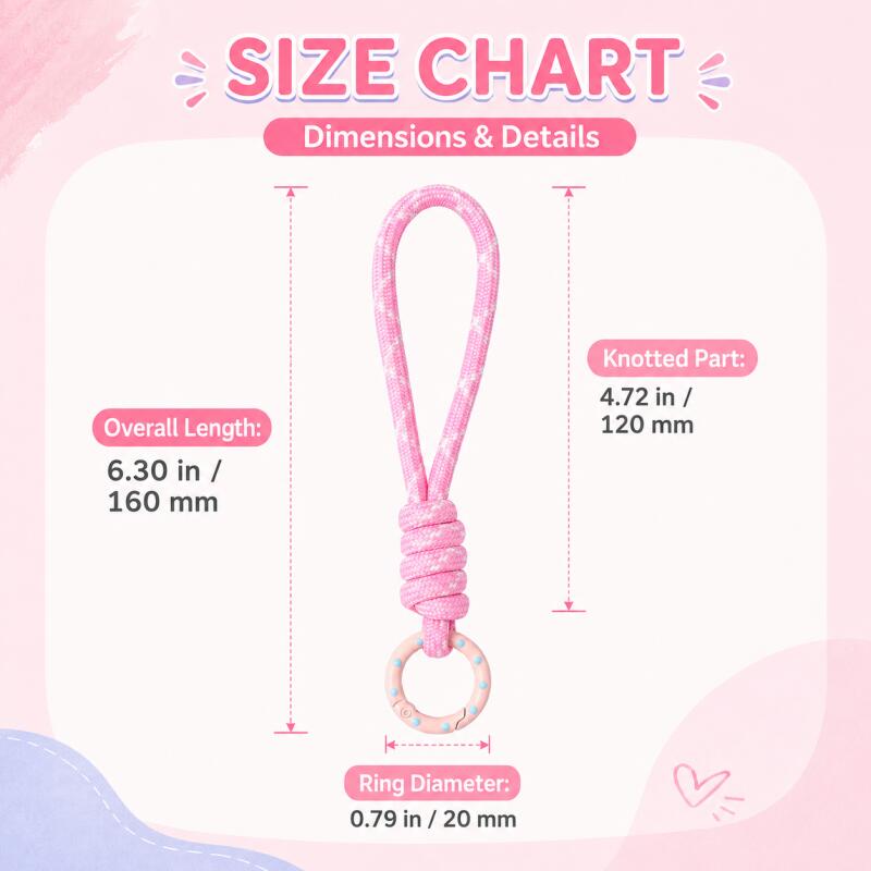 2~5pcs Colorful Braided Keycha - Car Accessories For Women ulasan dan harga