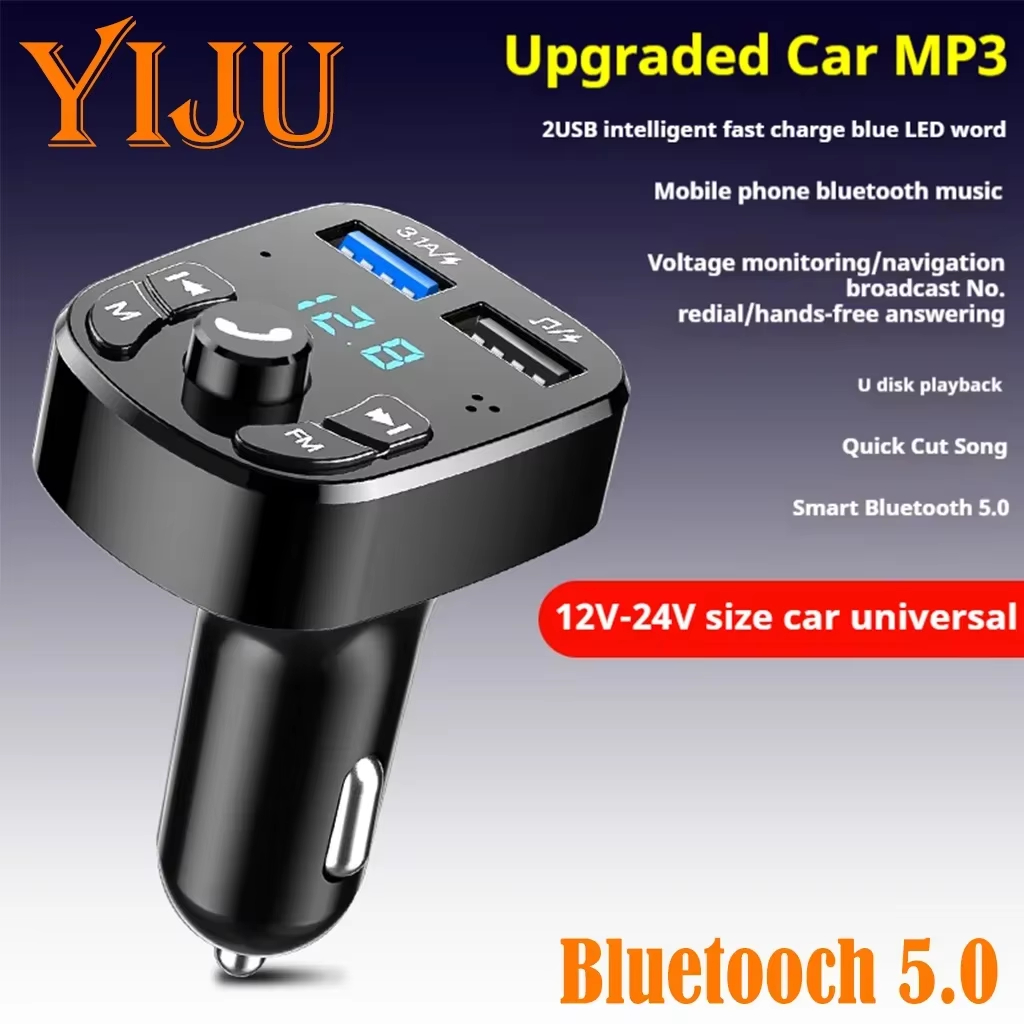 Car Bluetooth 5.0 Fm Transmitt - Fm Transmitter ulasan dan harga