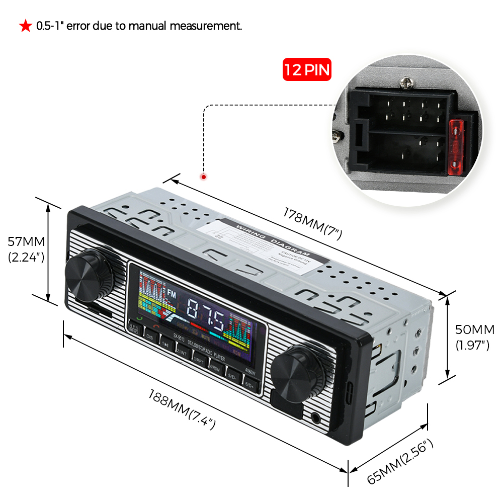 Vintage Car Radio Vehicle Inte - Fm Transmitter ulasan dan harga