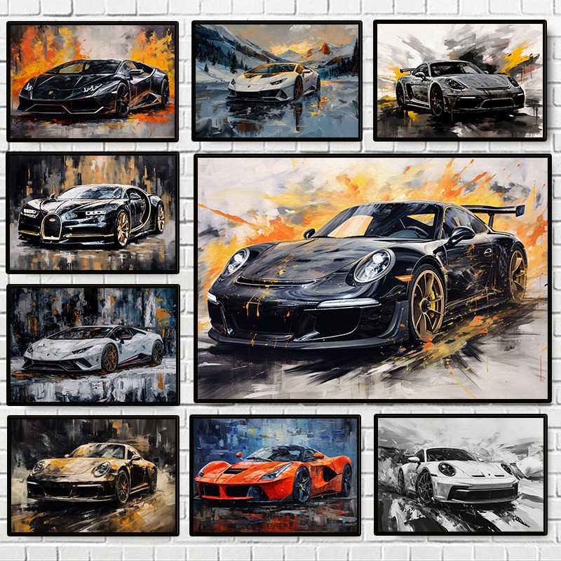 Modern Abstract Luxury Cars Po - Car Accessories Brand ulasan dan harga