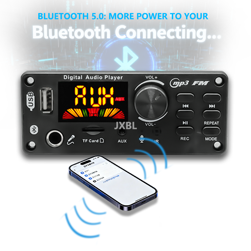 80W Bluetooth 5.0 MP3 Decoder  - Fm Transmitter ulasan dan harga