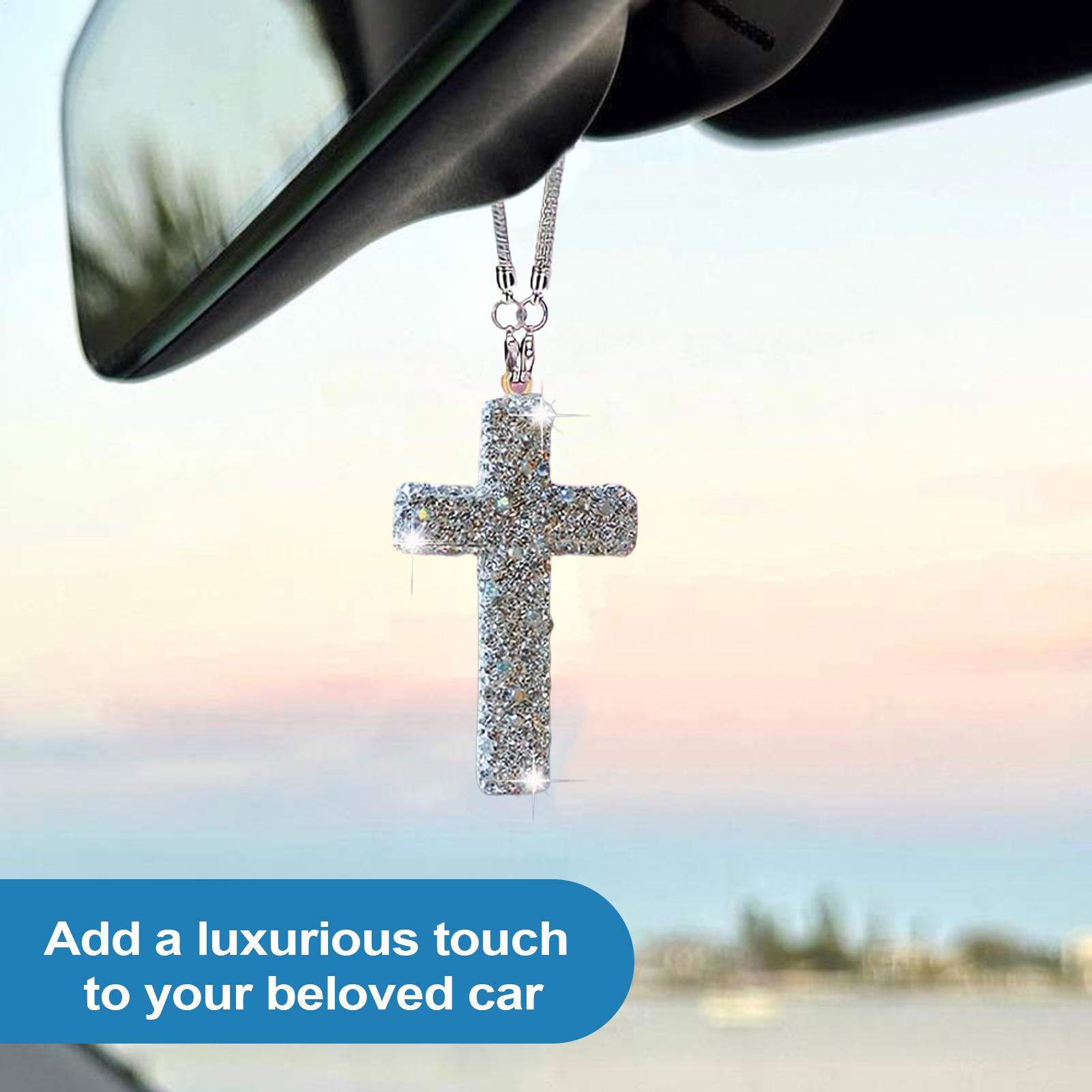 Mirror Decor For Car Bling Car - Car Accessories For Women ulasan dan harga