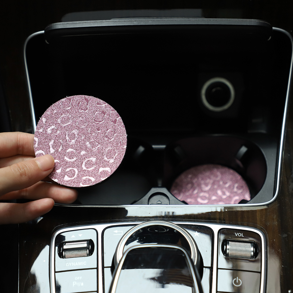 Two Leopard Print TPU Sparklin - Car Accessories For Women ulasan dan harga