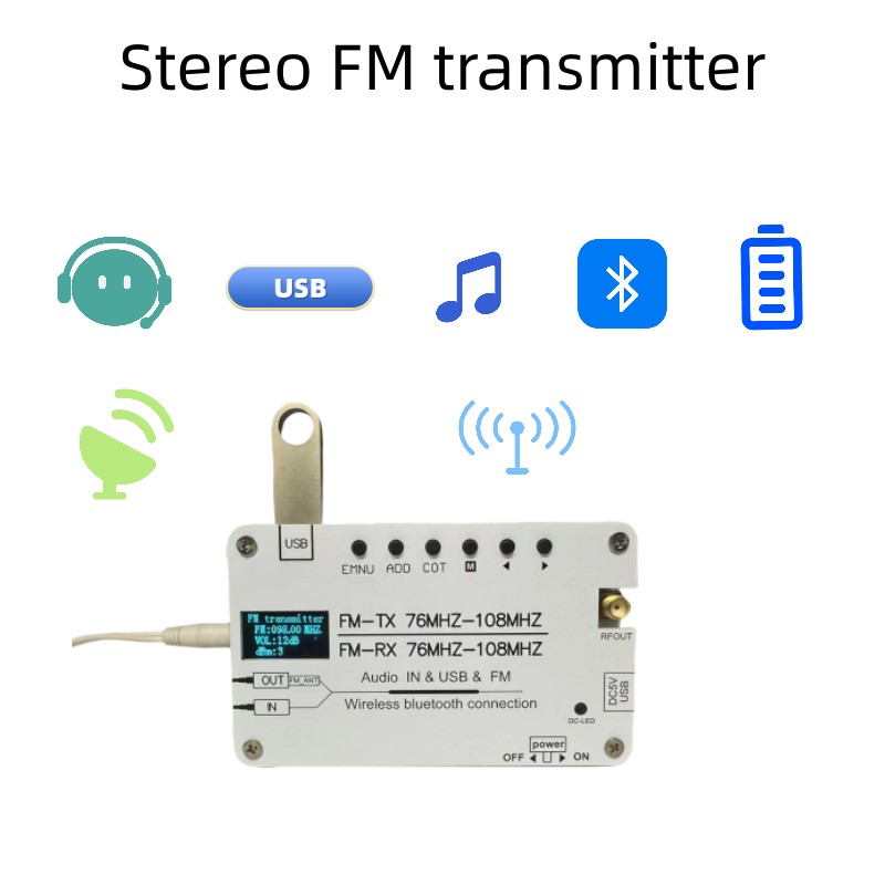 FM stereo transmitter FM trans - Fm Transmitter ulasan dan harga