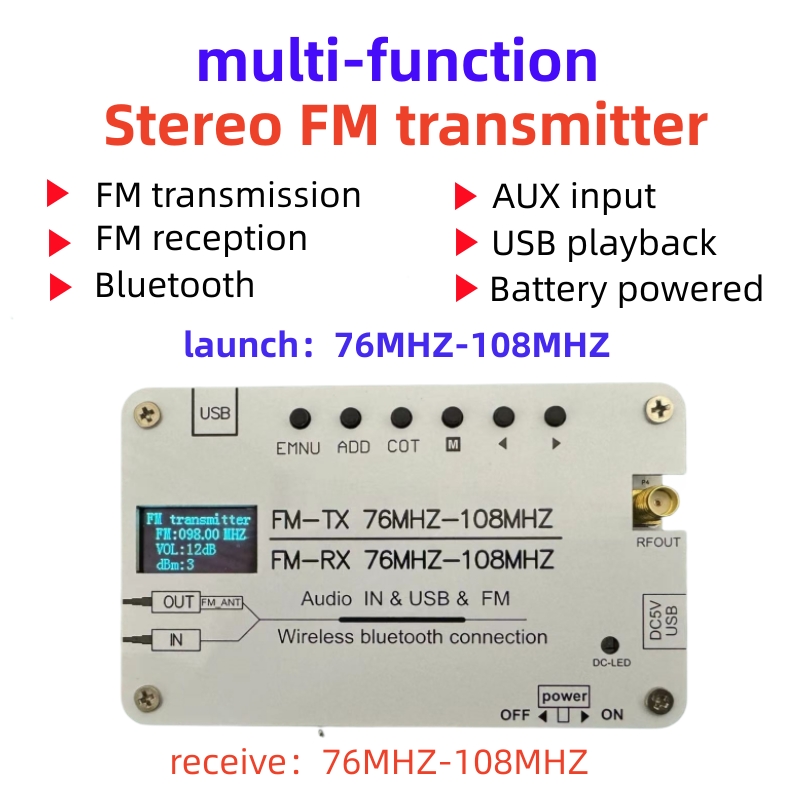 FM stereo transmitter FM trans - Fm Transmitter ulasan dan harga